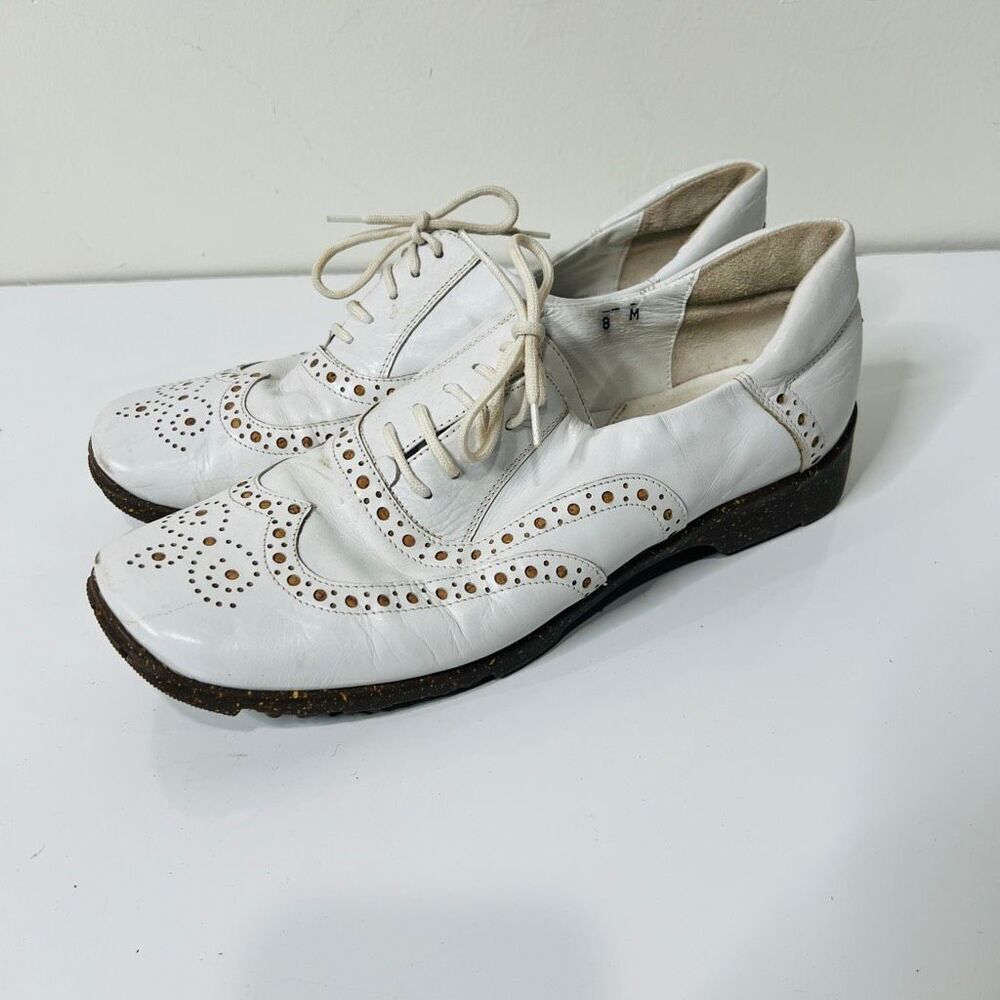 Sesto Meucci Golf By Sherry White Saddle Shoe Golf Shoes Sz 8M